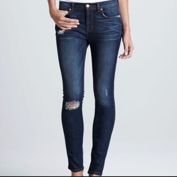 J Brand Denim - J Brand 811 Salem skinny distressed jeans sz 26